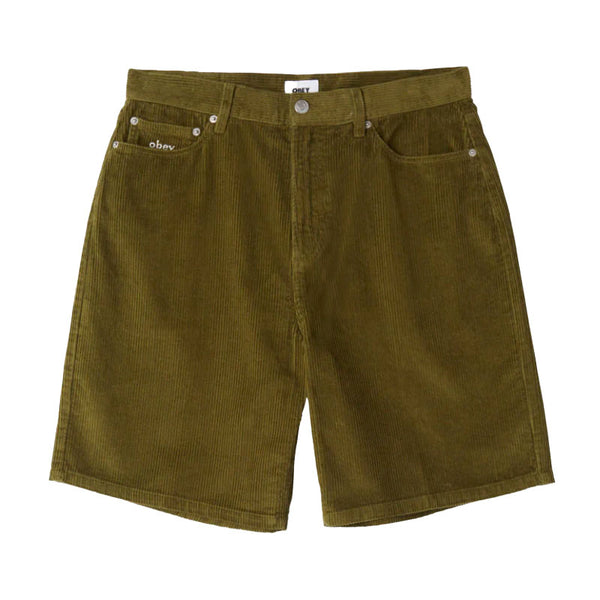 Bestel de Obey Bigwig baggy corduroy short Moss green snel, gemakkelijk en veilig bij Revert 95. Check onze website voor de gehele Obey collectie of kom gezellig langs bij onze winkel in Haarlem.