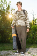 Quasi Skateboards Tect Sweater Olive met heavyweight 100% cotton jacquard knit constructie en ingeweven Tect patroon, verkrijgbaar bij Revert 95 Haarlem