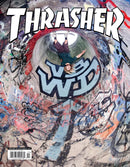 Thrasher Magazine Februari 2026 Issue 547 met Simon Bannerot op de cover, 200 pagina's skateboarden met tours van Butter Goods Element Volcom en Yeti en interviews met Sage Elsesser en Gus Gordon, verkrijgbaar bij Revert 95 Haarlem