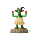 HUF x Thrasher Hula Goat – groene dansende geit met rieten rok op HUF THRASHER-basis, limited edition collab collectible