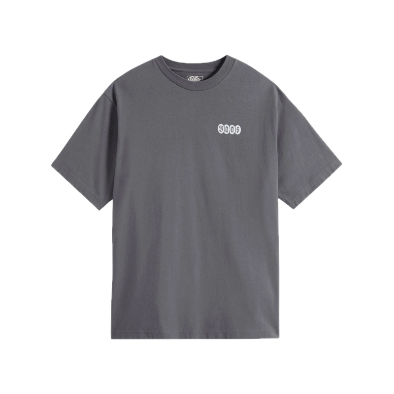 Vans Earthbound Loose Fit SS Asphalt – donkergrijs loose fit T-shirt van duurzaam katoen met subtiele Vans-graphic