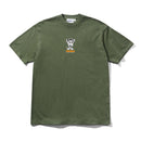 Butter Goods Vexed T-Shirt in Army, 100% katoen 230gsm relaxed fit crew neck met screen printed Vexed graphic op de borst in gedempte militaire groene kleur, verkrijgbaar bij Revert 95 Haarlem