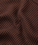 Former Franchise Waffle LS T-Shirt Choc – premium waffle longsleeve in Choc kleur