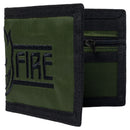Spitfire Live to Burn Bighead Script Bi-Fold Wallet in de kleur Olive/Black, verkrijgbaar bij Revert 95 Haarlem