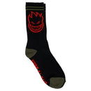 Spitfire Bighead Socks in de kleur Black/Olive/Red, verkrijgbaar bij Revert 95 Haarlem