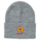 Krooked Sun Heart Cuff Beanie in de kleur Heather Grey, verkrijgbaar bij Revert 95 Haarlem