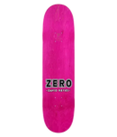Zero David Reyes Diamond Plate skateboard deck 8.25 inch, Resin-7 7-ply maple pro model met raised en foil embossed diamond plate graphic medium concave 31.9 inch lang wheelbase 14.25 inch various top stain colours, verkrijgbaar bij Revert 95 Haarlem