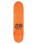Zero Kanaan Dern Fright Night skateboard deck 8.25 inch, Resin-7 7-ply North American Maple twin tail medium concave pro model met Pennywise IT horror graphic gemaakt in Mexico 31.9 inch lang wheelbase 14.25 inch assorted top veneers, verkrijgbaar bij Revert 95 Haarlem