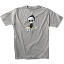 Zero Skateboards Lil Reaper Short Sleeve T-Shirt in Heather Grey, 90% cotton 10% polyester 32 singles lichtgewicht tee met center chest Lil Reaper graphic op gemêleerde grijze basis, verkrijgbaar bij Revert 95 Haarlem