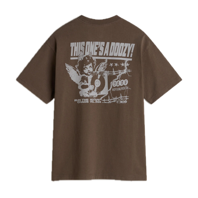 Vans Earthbound Loose Fit SS Coal Brown – bruin loose fit T-shirt van duurzaam katoen met subtiele Vans-graphic