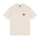 Magenta Skateboards Love Tee in Natural, 100% katoen regular fit T-shirt met Love graphic van Soy Panday in warme gebroken witte Natural kleur onderdeel van de Magenta Love lijn, verkrijgbaar bij Revert 95 Haarlem