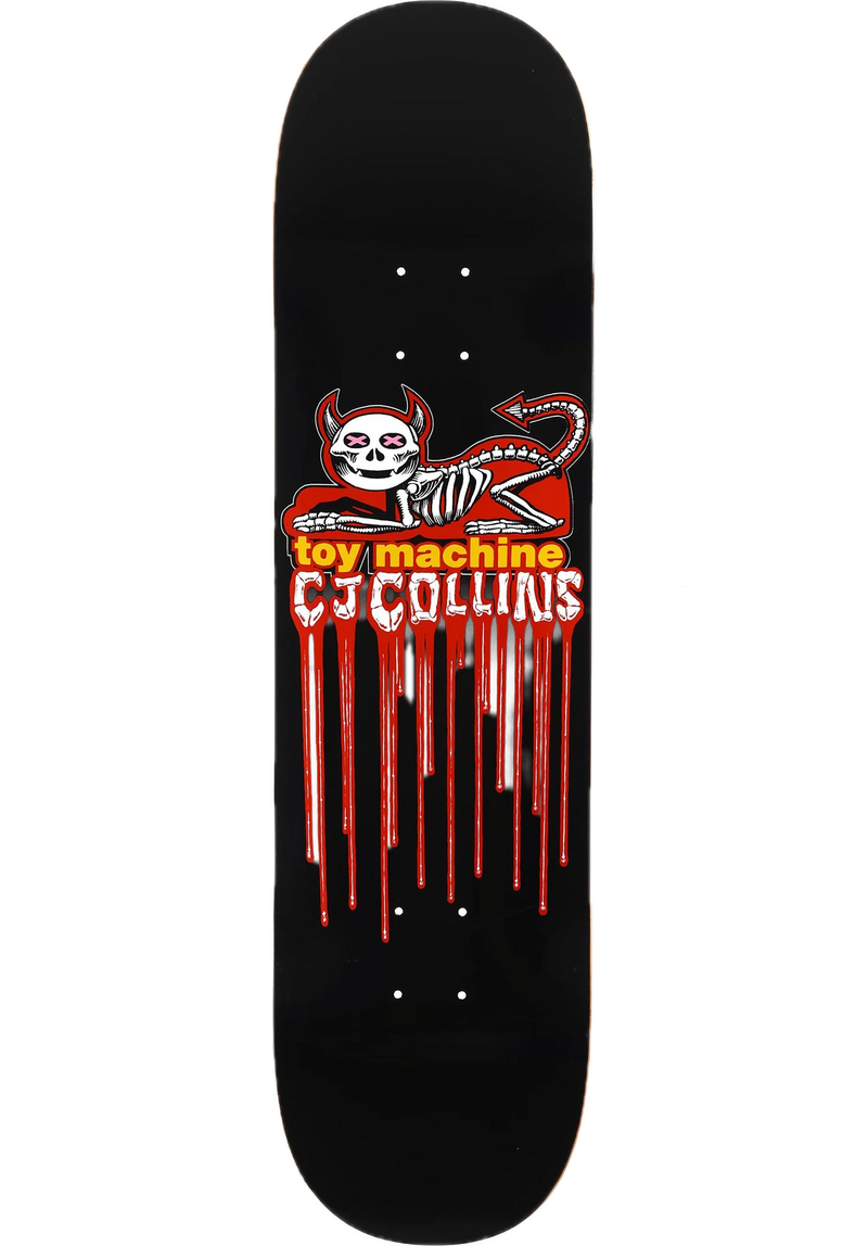 Toy Machine Collins Devil Cat Skeleton Deck – skateboarddeck met Devil Cat Skeleton graphic en 7-laags esdoorn