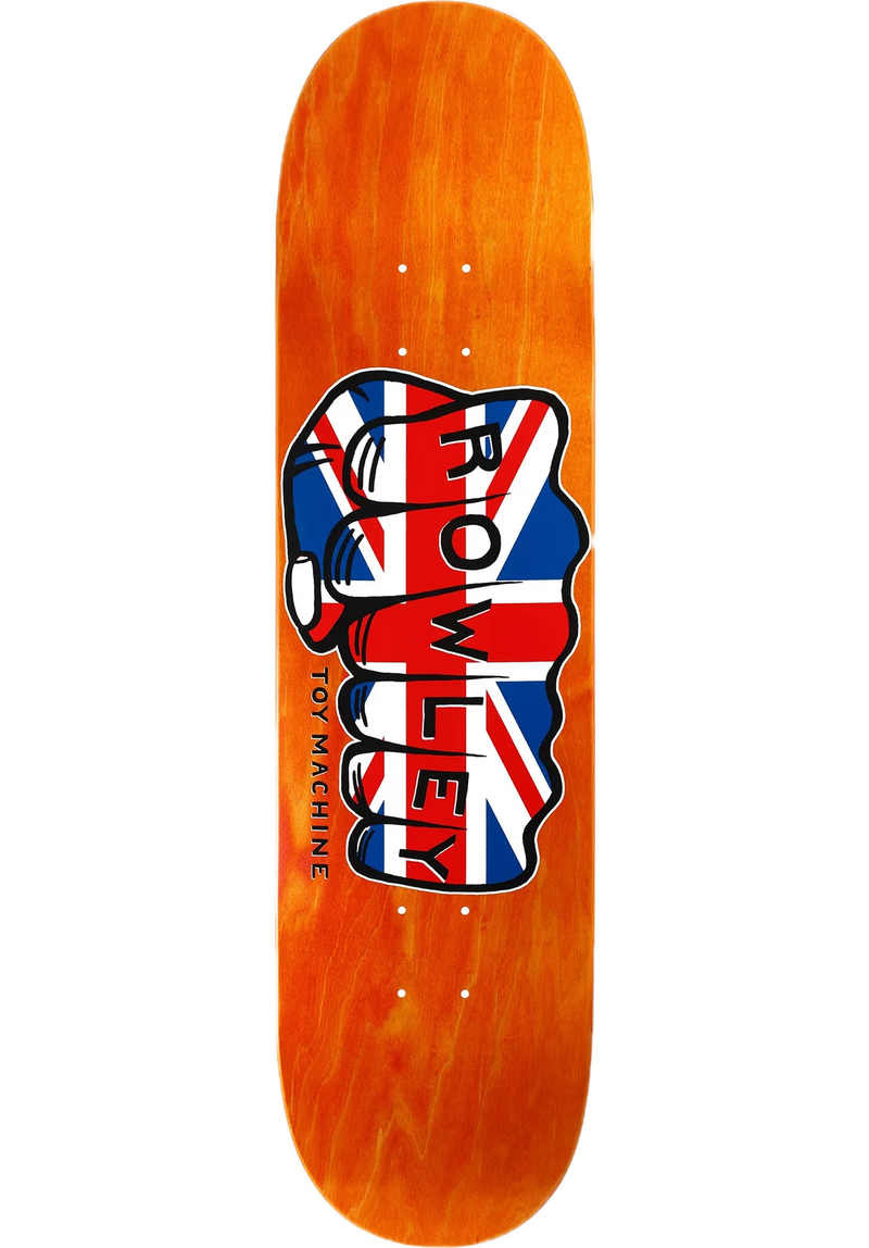 Toy Machine Rowley Union Jack Deck – skateboarddeck met Union Jack graphic en 7-laags esdoorn constructie