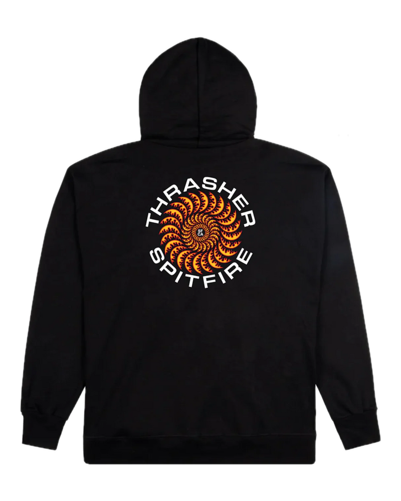Thrasher x Spitfire Classic Swirl Hooded Sweater – premium hoodie met iconische Spitfire swirl graphic