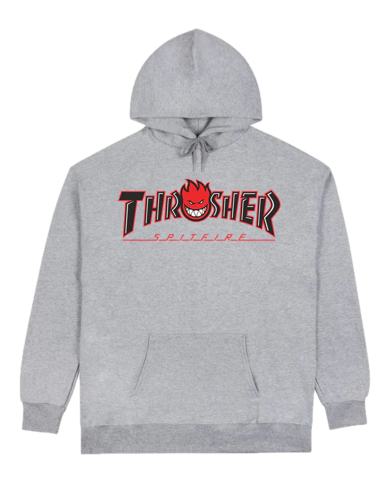 Thrasher x Spitfire Big Head Outline Hooded Sweater – premium hoodie met Big Head outline graphic