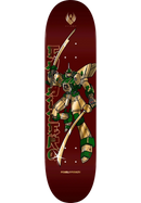 Powell Peralta FLIGHT Caballero Gundam Skateboard Deck in Burgundy/Gold Foil 8.25" met FLIGHT constructie, verkrijgbaar bij Revert 95 Haarlem