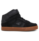 DC Shoes Pure High-Top EV Kids Black/Gum, kindersneaker met hook-and-loop sluiting, toecap overlay en Pill Pattern buitenzool, verkrijgbaar bij Revert 95 Haarlem