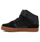 DC Shoes Pure High-Top EV Kids Black/Gum, kindersneaker met hook-and-loop sluiting, toecap overlay en Pill Pattern buitenzool, verkrijgbaar bij Revert 95 Haarlem