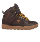 DC Shoes Pure High-Top WR Winterized Boot Brown/Gum, waterbestendige boot met leren upper, 3M Thinsulate isolatie en zware rubberen buitenzool, verkrijgbaar bij Revert 95 Haarlem