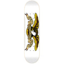 Anti Hero Classic Eagle White skateboard deck 8.75 inch, 7-ply hard rock maple popsicle team deck met mellow concave Classic Eagle graphic van Todd Francis 32.75 inch lang wheelbase 14.62 inch assorted top stain veneer made by DLXSF, verkrijgbaar bij Revert 95 Haarlem
