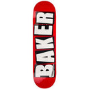 Baker Brand Logo White skateboard deck team model 100% Hard Rock Canadian Maple Classic Shape Mellow Concave met wit Baker logo op naturel maple beschikbaar in breedtes van 7.3 inch mini tot 8.6 inch, verkrijgbaar bij Revert 95 Haarlem