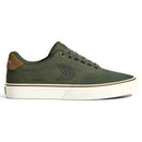 Naioca Pro Bronze Green Suede Deep Lichen Green Canvas Dark Green Logo Sneaker