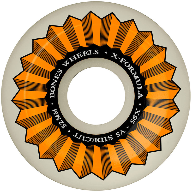 Bones X Formula V5 Sidecut Wheels 95A – XF urethaan skatewielen met V5 Sidecut shape