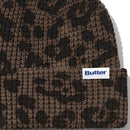 Butter Goods Distress Waffle Beanie in Leopard, productfoto 2 van 2