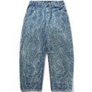 Butter Goods Thorn Camo Wide Cut Denim Jeans in Washed Indigo, productfoto 1 van 6