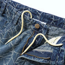 Butter Goods Thorn Camo Wide Cut Denim Jeans in Washed Indigo, productfoto 3 van 6