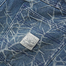Butter Goods Thorn Camo Wide Cut Denim Jeans in Washed Indigo, productfoto 4 van 6