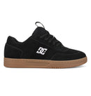 DC Shoes Astrix S in Black/Gum/White met Super Suede upper, TPR rubber kwart logo en cupsool met DC grip patroon, verkrijgbaar bij Revert 95 Haarlem