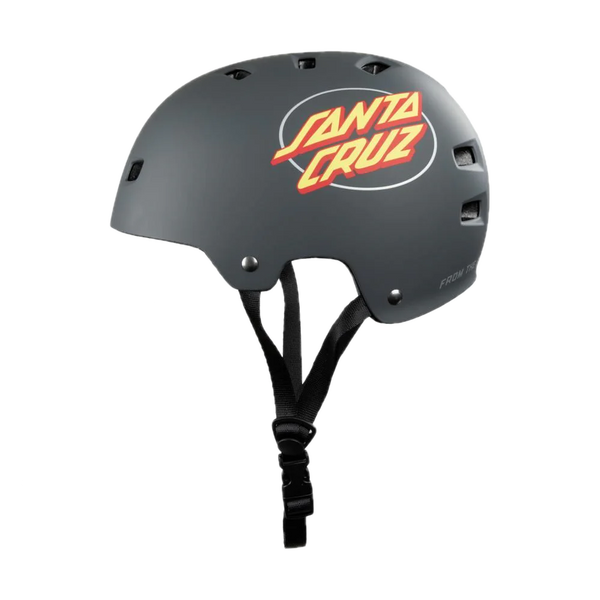 Bullet x Santa Cruz Helmet Oval Dot – skatehelm met Santa Cruz Oval Dot logo, ABS-buitenschaal en EPS-schuim