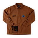Former DXD Reynolds Overshirt in de kleur Brown, verkrijgbaar bij Revert 95 Haarlem