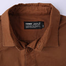 Former DXD Reynolds Overshirt in de kleur Brown, verkrijgbaar bij Revert 95 Haarlem