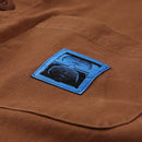Former DXD Reynolds Overshirt in de kleur Brown, verkrijgbaar bij Revert 95 Haarlem