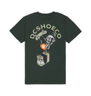 DC Shoes Handplant HSS Youth Tee in de kleur Deep Forest Green, verkrijgbaar bij Revert 95 Haarlem