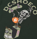 DC Shoes Handplant HSS Youth Tee in de kleur Deep Forest Green, verkrijgbaar bij Revert 95 Haarlem