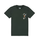 DC Shoes Handplant HSS Youth Tee in de kleur Deep Forest Green, verkrijgbaar bij Revert 95 Haarlem