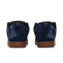 DC Shoes Court Graffik Dark Navy, skateschoen met nubuck leer upper, cupsole constructie en Pill Pattern buitenzool, verkrijgbaar bij Revert 95 Haarlem
