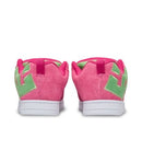 DC Shoes Court Graffik in de kleur Crazy Pink/Soft Lime, verkrijgbaar bij Revert 95 Haarlem