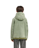 Element Hooded Bomber Jacket Kids Deep Forest, denim bomberjack voor jongens met vaste capuchon en platte vulling, kindermaten XS/8-XL/16, verkrijgbaar bij Revert 95 Haarlem