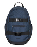 Element Mohave Backpack Eclipse Navy, gerecyclede skate rugzak van 30 liter met TPE-versterkte rug, gevoerd laptopvak en skateboard bevestigingsriemen, verkrijgbaar bij Revert 95 Haarlem