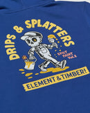 Element x Timber Drips Sweater Kids in de kleur Bellwether Blue, verkrijgbaar bij Revert 95 Haarlem
