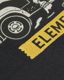 Element x Timber! Van Crew Sweatshirt Flint Black, gerecyclede French terry crewneck sweater met print op voor- en achterkant, maten S-XL, verkrijgbaar bij Revert 95 Haarlem
