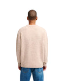 RVCA Ino Prep Solid Crew Sweater in de kleur Natural, verkrijgbaar bij Revert 95 Haarlem