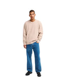 RVCA Ino Prep Solid Crew Sweater in de kleur Natural, verkrijgbaar bij Revert 95 Haarlem