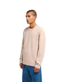 RVCA Ino Prep Solid Crew Sweater in de kleur Natural, verkrijgbaar bij Revert 95 Haarlem