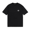 Magenta Skateboards Feather Tee in Black, 100% katoen regular fit T-shirt met verenpatroon Feather graphic van Soy Panday onderdeel van de Magenta Feather lijn, verkrijgbaar bij Revert 95 Haarlem