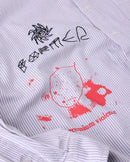 Former DXD Reynolds Stripe LS Shirt in de kleur Grey, verkrijgbaar bij Revert 95 Haarlem